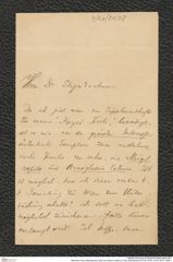 Nachlass Franz Steindachner, Brief von Robert Collett an Franz Steindachner (07.05.1918), Inv.Nr. 84.07, Seite 1